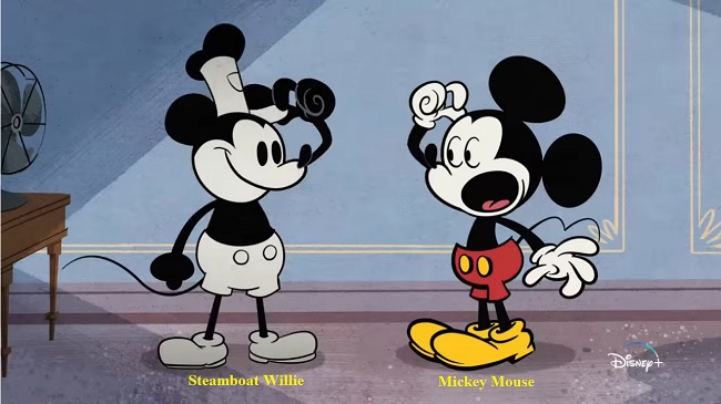 Steamboat Willie vs Mickey Mouse